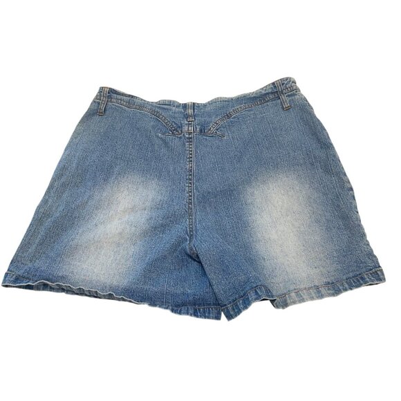 Carolina Blues Plus Size 16W Denim Shorts Cotton Blend Light Blue - Picture 3 of 3